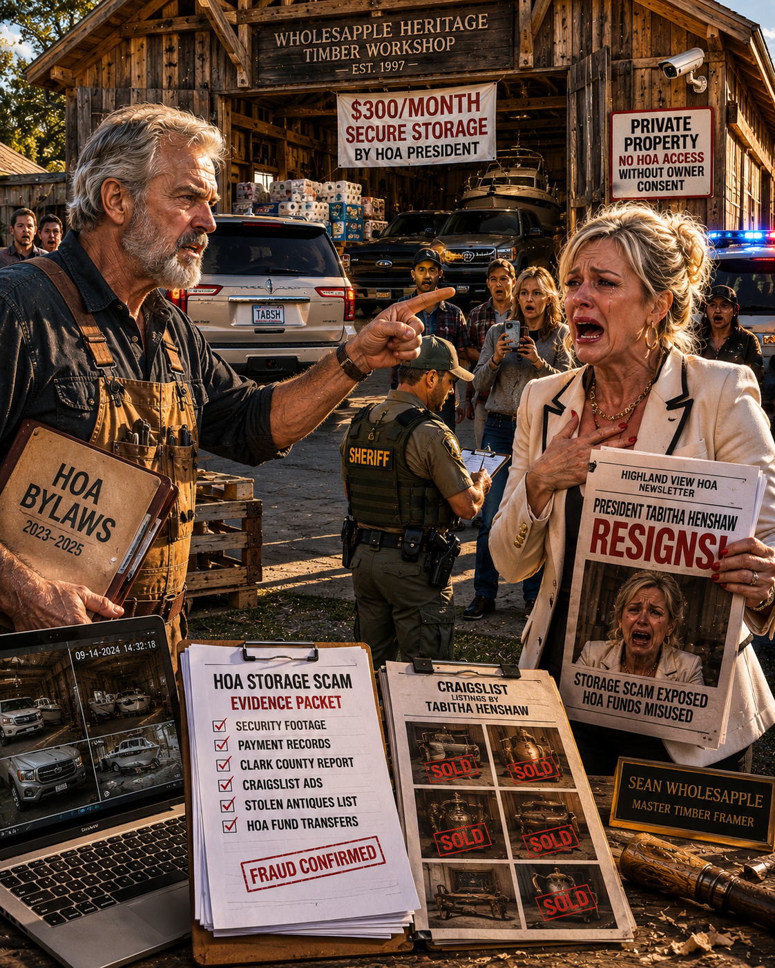 THE HOA PRESIDENT TURNED MY WORKSHOP INTO HER PRIVATE PARKING LOT — TH...
